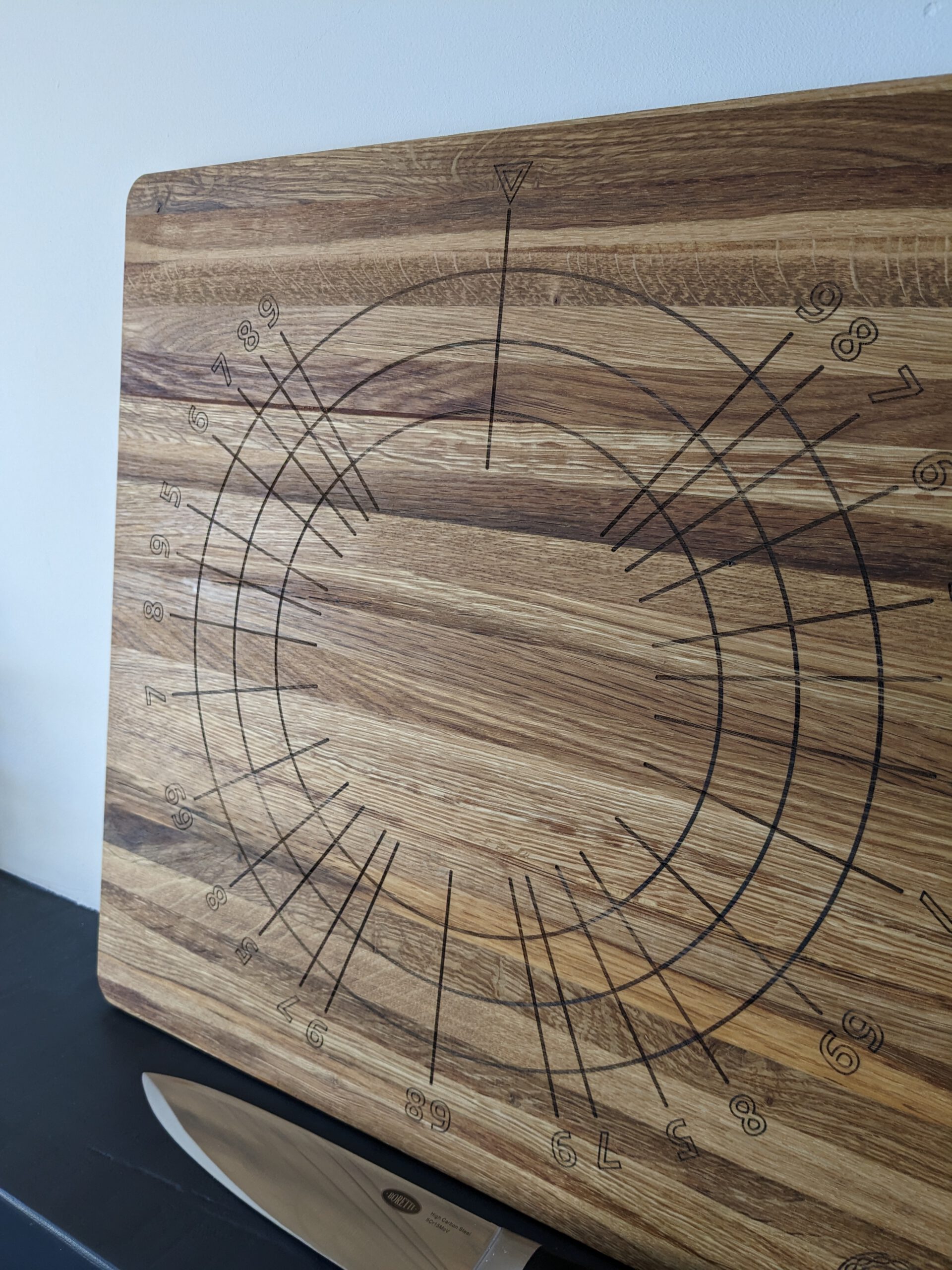 Pizza cutting board
